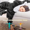 thumbnail image 4 of Sudadera con capucha Wearable Blanket Bedsure para adultos y niños, 4 of 5
