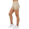 thumbnail image 2 of Gilbin Ultra Soft High Waist Yoga Stretch Mini-Bike Shorts for Women-Many Colors-One Size & Plus Size (Nude 3X-5X), 2 of 7