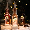 thumbnail image 3 of De Navidad Casa Pequeña Adornos Decoraciones Navideñas Regalo De Navidad Año Nuevo Vogacara HA043103-02, 3 of 6
