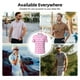 thumbnail image 5 of Fotbe Pink bows Camiseta Polo de Golf para Hombre con Estampado – Camisa Deportiva Transpirable con Cuello Abotonado-XX-Large, 5 of 6