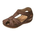 thumbnail image 1 of Sandales Confortables pour Femmes, Dames et Filles, Cheville Ajourée, Bout Rond, Semelle Souple, Chaussures, 1 of 9
