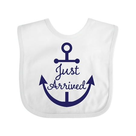 

Inktastic Just Arrived Nautical Anchor Gift Baby Boy or Baby Girl Bib