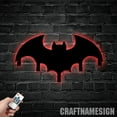 thumbnail image 3 of Craftnamesign Bat Metal Key Holder, Bat Metal Coat Rack, Entryway Coat Hooks, Metal Key Hanger, 3 of 5
