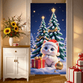 thumbnail image 2 of Festive Cat Christmas Banner Colorful Ornaments Holiday Background for Seasonal Party Winter Celebration Gathering, 2 of 9