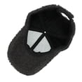 thumbnail image 6 of Hontri Baseball Cap Faux Lamb Wool Baseball Cap for Men Women Teddy Sports Hats Warm Winter Outdoor Travel Gift Features: Dad Hat Dark Gray, 6 of 6