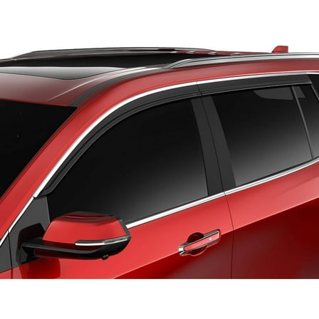 Husky Liners 2884066 Low Profile Ventvisor Smoke w/ Chrome Trim Fits 2018–2024 Buick Enclave 4Pc Outside Mount