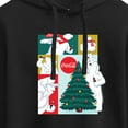 thumbnail image 3 of Coca-Cola - Coca Cola Bears Grid - Juniors Cropped Long Sleeve Fleece Hoodie, 3 of 5