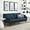 Azure, variant on Modway Verve Upholstered Fabric Sofa in Gray