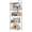 White, variant on 5-Tier Kitchen Storage with Wooden Boards, Heavy Duty Storage Shelves & Bookshelf, Adjustable Metal Shelving Unit for Garage Kitchen Bathroom Laundry Organizer, 750LB Capacity, Black