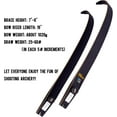 thumbnail image 5 of New Sanlida Hermit X8 Standard ILF Takedown Hunting Recurve Bow for Adults and Hunters, 60 Inch Wooden Recurve Bows Package for Outdoor, Hunting and Practice 25-60Lbs RH Only (50Lbs), 5 of 7