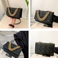 thumbnail image 4 of Bolso tipo cartera clásico, bolso de mensajero femenino, bolso de moda con un hombro, bolso con cadena, 4 of 6
