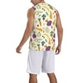 thumbnail image 2 of Honeii Vegetable print basktball shirt for men and women, Unisex basketball jersey for Theme party-3X-Large, 2 of 6
