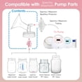 thumbnail image 3 of Maymom Pump Part Compatible with Spectra/Ameda Luna Pumps, Syngery Gold; Incl Wide Mouth Flange 19 mm 2nd Gen. Pink Valve; Not Original Spectra Flange, 3 of 9