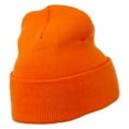 thumbnail image 4 of Black Cat Embroidered Long Beanie - Orange OSFM, 4 of 5