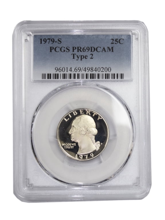 1979 Type 2 Washington Quarter PCGS PR69DCAM Proof Graded Coin