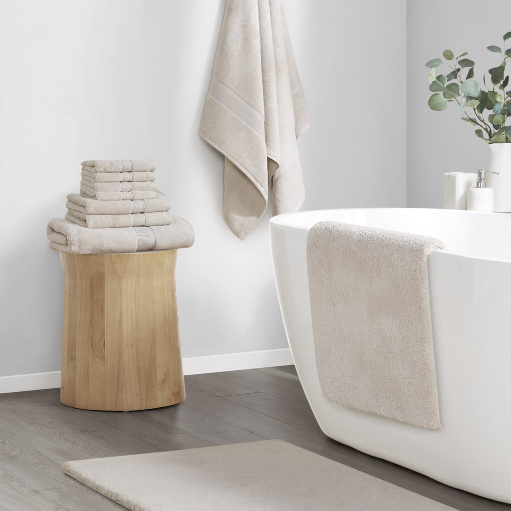 MAYEERTY Soft Polyester Bath Runner Rug, 24" x 72", Taupe