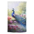 thumbnail image 2 of Peacock Flowers Trees Blackout Curtain Panels Drapes Privacy Assured with Light Filtering Curtains for Living room Bedroom Bathroom Window, 2 of 6