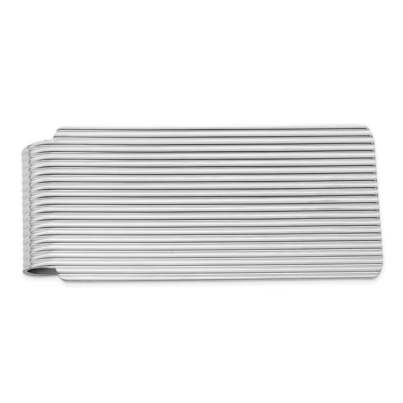 FB Jewels Sterling Silver Rhodium-plated Money Clip