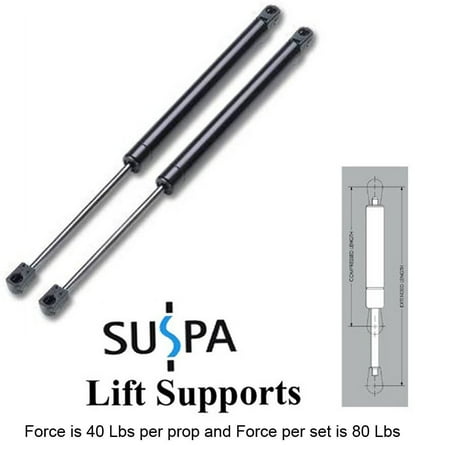 - C16-09322 C1609322, Spring Strut Prop Shock, Pair 80 Lbs Force, 40 Lbs per prop, 10