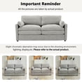 thumbnail image 4 of Jopath 68.1" Cozy Loveseat Sofa, Oversized Comfy Cloud Sofa with Double Cushion Loveseat Sofa Plush Cushion Sofa Couch for Living Room Bedroom Apartment Light Grey, 4 of 9