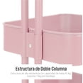 thumbnail image 2 of Carrito de Servicio Organizador Onof  CARR- Auxiliar de Almacenamiento 3 Niveles Rosa, 2 of 7