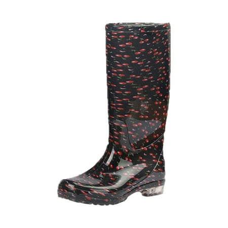 

Top Work Shoes For Women Water Shoes Waterproof Adult Female Kitchen Anti Slip Shoes Fashionable Soft Bottom Hottest Monkey Rubber Boots Mes Boot
