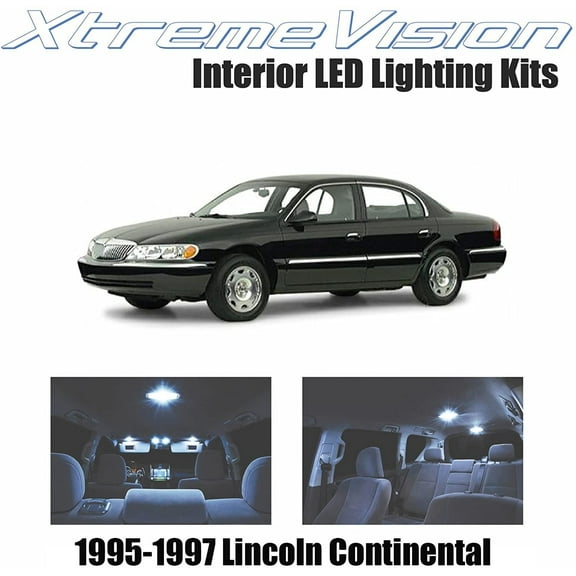 XtremeVision Interior LED for Lincoln Continental 1995-1997 8 Pieces Cool White Interior LED Kit   Installation Tool