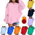 thumbnail image 6 of SGMVNU Hoodies for Teens Kids 6-7 Years Pink Oversized Hoodies for Kids Girls Pullover Sweatshirts with Pocket Boys Fashion Casual Outfits Fall Winter Clothes, 6 of 6