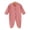 Watermelon Red, variant on Tranfacy Boys and Girls 0-6 Months Rompers Long Sleeve Full Length Pant Crew Neck Ribbed Footed Jumpsuit Outfit