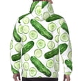 thumbnail image 5 of Hoodies for Men - funny Cucumber Print Long Sleeve Comfrt Men'S Fashion Hoodies & Sweatshirts, Sweatshirts for Men Hoodies Pullover Clothing Clothes with Pouch, 5 of 7