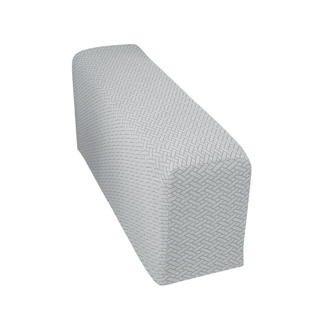 Hearthoom Elastic Armrest Cover Sofa Protector Sleeve Checkered Design Thickened Anti Dirty Fabric for Furniture Decor