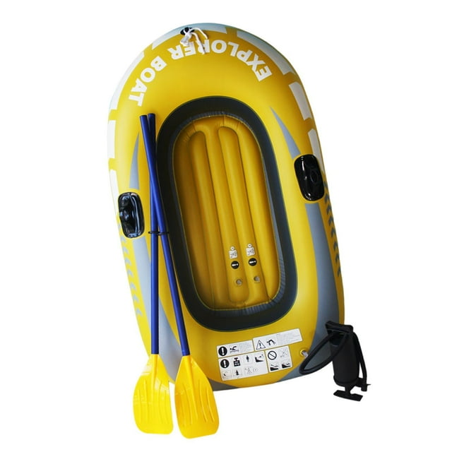 Langgg Inflatable Kayak Outdoor Float Fit Adult Lake Activities Comfortable Stability In Water Enjoyment Inflatable Boat