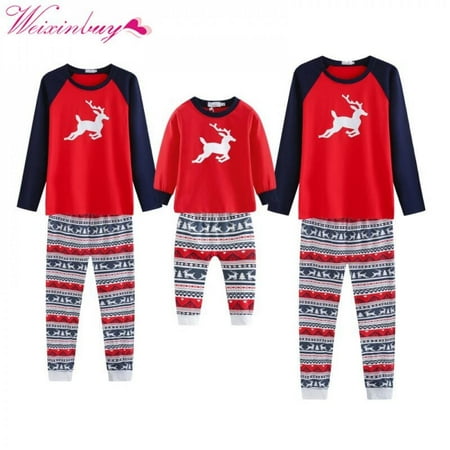 

Family Christmas Pajamas Set Warm Adult Kids Girls Boy Mama Sleepwear Nightwear Mother Daughter Clothes Matching Family Outfits NEWWAY