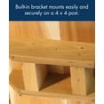 thumbnail image 3 of WoodLink Coppertop Wooden Gazebo Bird Feeder, Large, 10 Lb Seed Capacity, Hanging Post Mount, 3 of 4