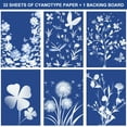 thumbnail image 5 of Protoiya Sun Print Paper Kit,Cyanotype Paper,Sun Art Paper Sensitivity Nature Printing Paper Solar Drawing Paper A5 5.8 x 8.3 Inch Sun Paper Kit for Kids Adults DIY Arts Crafts Project, 5 of 11
