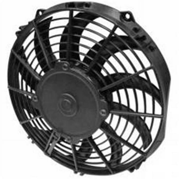 SPAL Advanced Technologies SPA30100320 10 in. Pusher 844 CFM Low Profile Electric Cooling Fan, Curved Blade