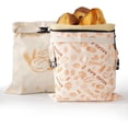 thumbnail image 4 of JCOHOY XL Reusable Beeswax Linen Cotton Sourdough Bread Bags for Homemade Bread, 2 packs, 4 of 10