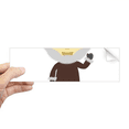 thumbnail image 1 of ColdGreenland Autocollant Pare-Chocs Rectangulaire Dessin Animé pour Carnet de Fenêtre, 1 of 1
