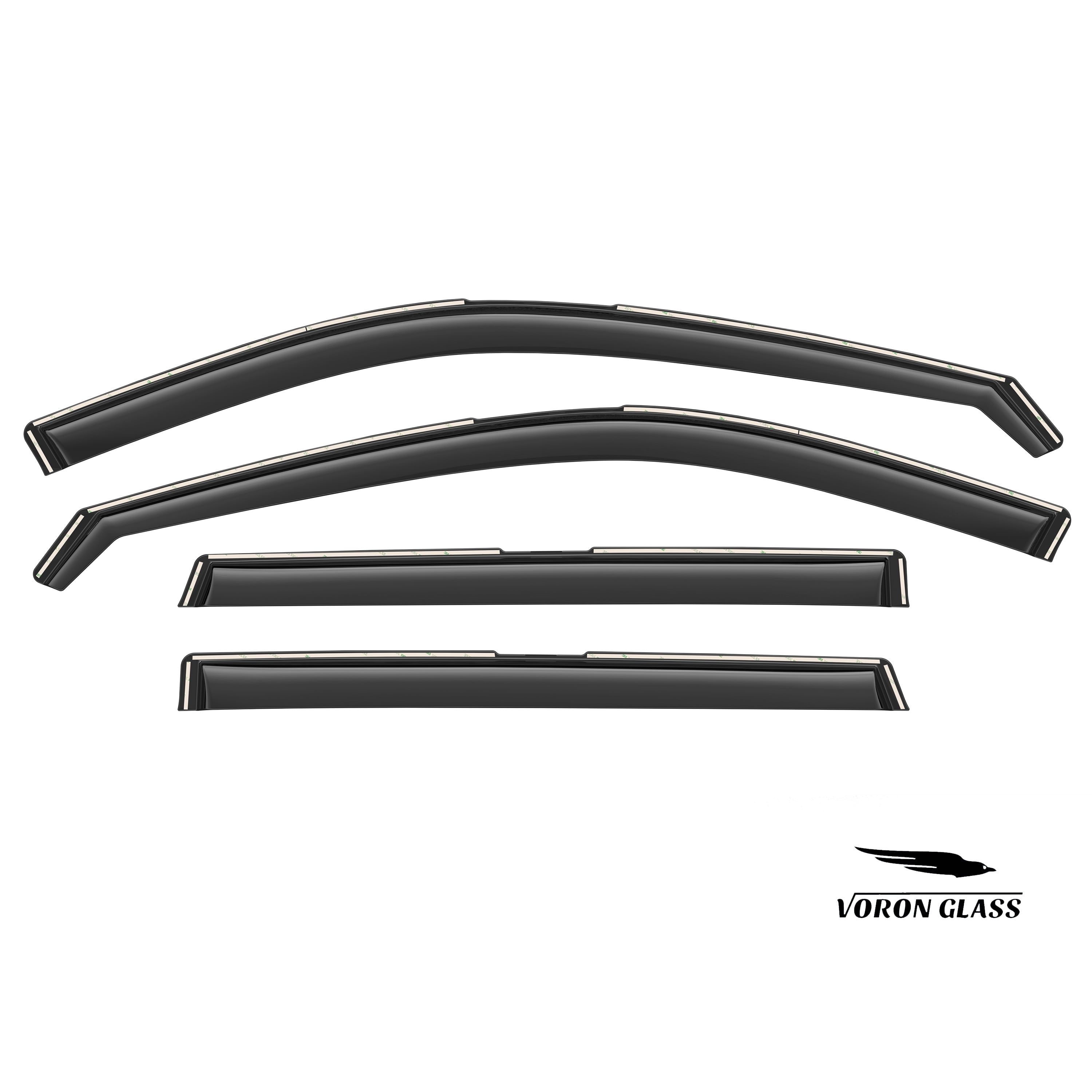 Voron Glass in-Channel Extra Durable Rain Guards for Honda CR-V (CRV) 2023-2026, Window Deflectors, Vent Window Visors, 4 Pieces - 200740