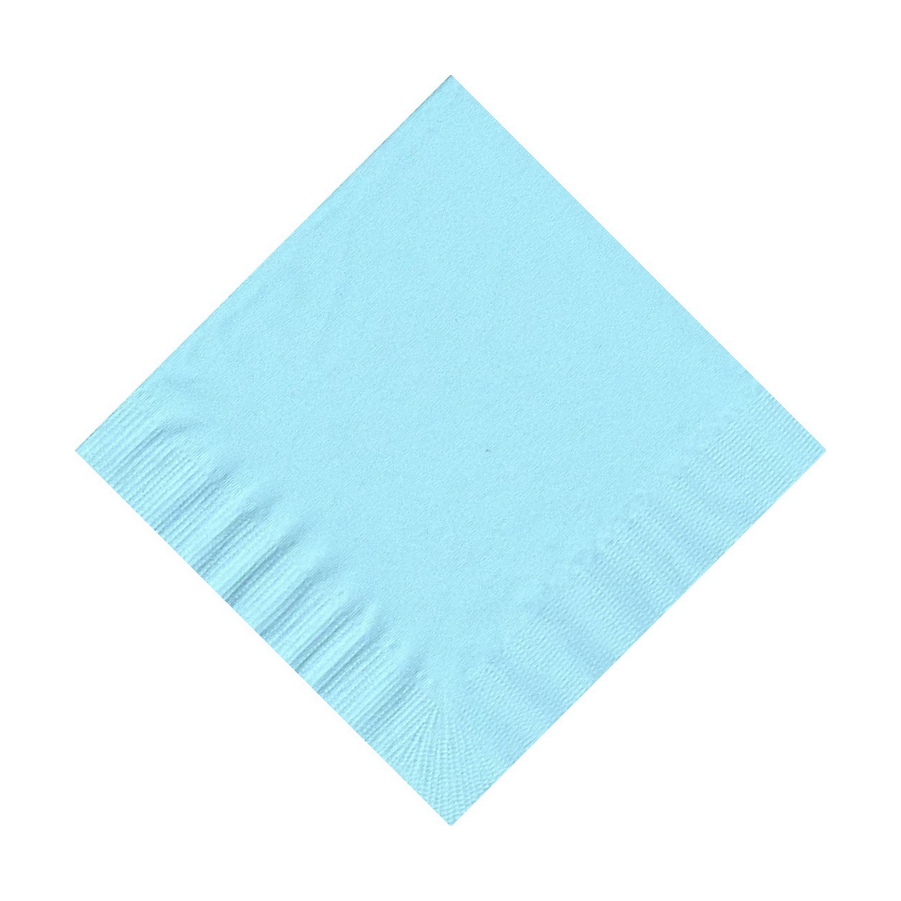 50 Plain Solid Colors Beverage Cocktail Napkins Paper Light Blue by CREATIVE CONVERTING
