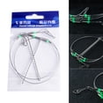 thumbnail image 4 of ZheElen Fishing Rigs Wire Leader Stainless Steel Rope Line Swivel String Hooks silver 100cm 1Set, 4 of 6