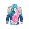 thumbnail image 6 of Men's Hawaiian Long Sleeve Shirts Lapel Button Down Printing Cardigan Vacation Everyday Tops, 6 of 6