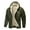 Green, variant on Men's Sherpa Hoodie Jacket Lined Zip Up Warm Hoodies Sweatshirt Winter Casual Hooded Coat Plus Size Christian Faith Outdoor Thermal Jacket with Zipper Pockets