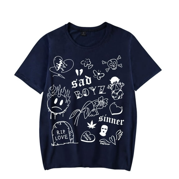 Junior H T-Shirt Sad Boyz No Love Merch Summer For Women/Men Unisex O-neck Short Sleeve Streetwear