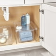 thumbnail image 4 of iDesign Plastic Stackable Cabinet Shelf Riser, Clear/Satin, 4 of 5