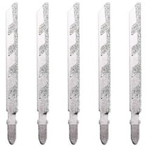 5Pcs 101mm 4 Inch T Shank Jigsaw Blades Diamond Coated Jig Saw Blade Set Masonry Tile Cutting Power Tools Accessories