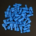 thumbnail image 3 of 100 piezas de terminales de cable de empalme rápido con aislamiento macho y hembra, conectores de crimpado de cable (azul), 3 of 4