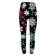 thumbnail image 4 of Hueook White Leggings for Women Womens Christmas Fashion Printed Leggings Yoga Casual Pants Leggings Multicolor 3X, 4 of 5