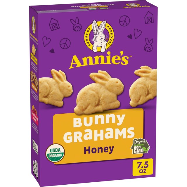Annie's Organic Bunny Grahams Snack, Chocolate Chip, Chocolate & Honey, 1.25 Oz, 100 Count