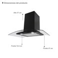 thumbnail image 2 of Combo de cocina parrilla de 4 quemadores de induccion magnetica y campana de 76 cm SUPRA PISTOYA, 2 of 7